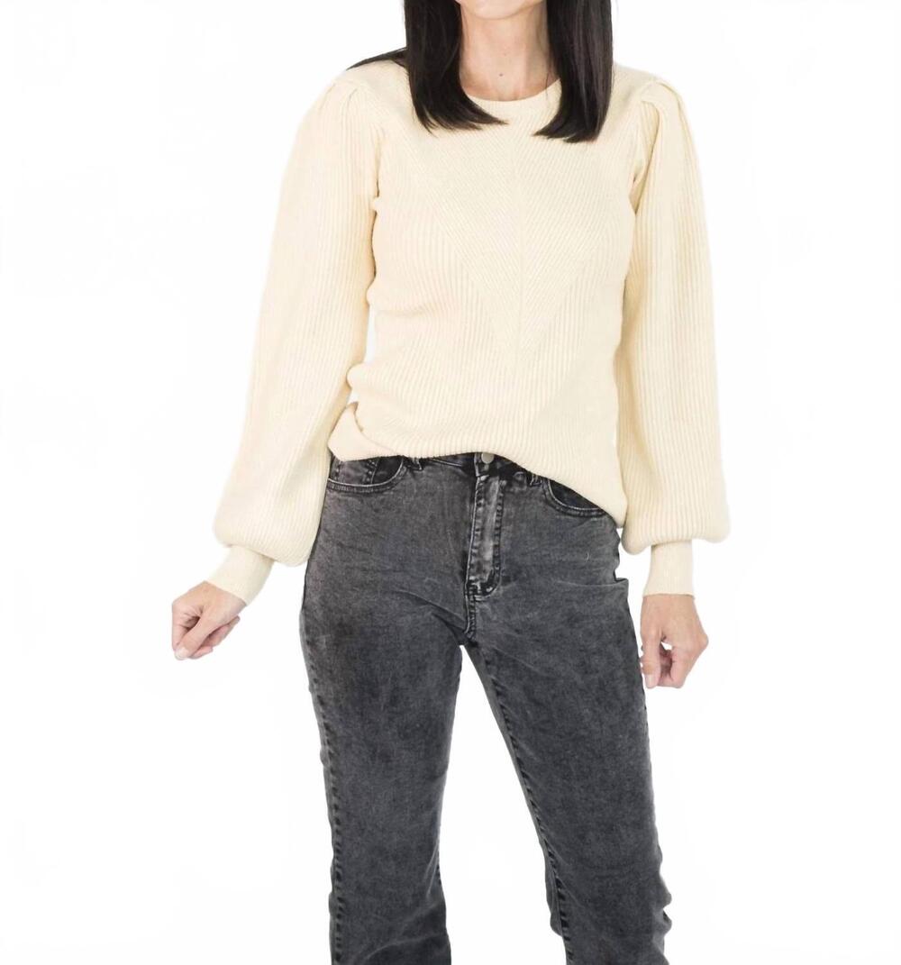 NEW &MERCI selina ribbed sweater in pale yellow